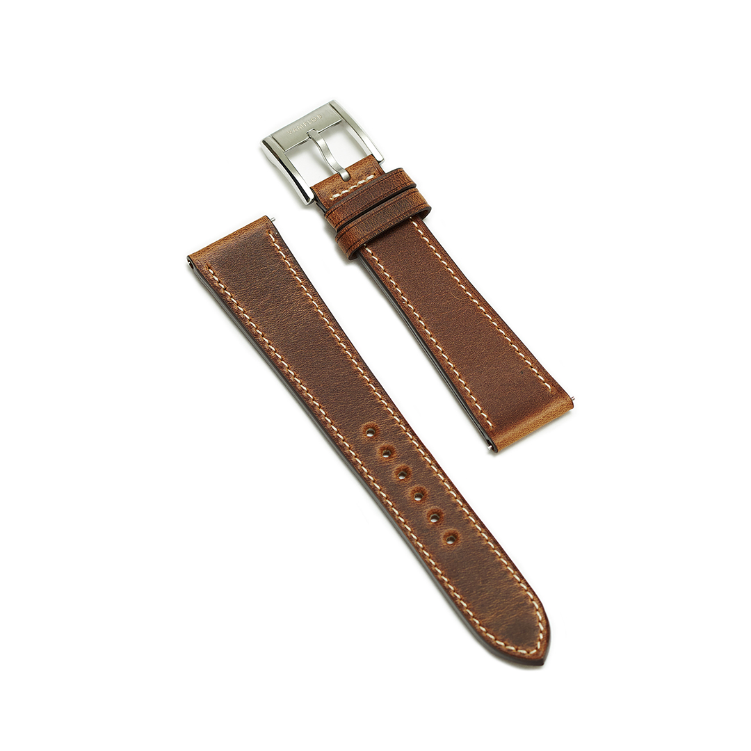 AGED BROWN LEATHER STANDARD STRAP
